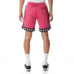 Kappa US 222 Banda Vosker Shorts - Pink Black Men
