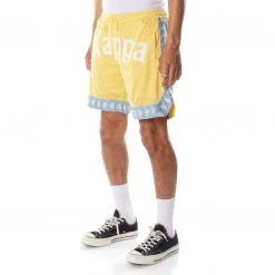 Kappa US Men 222 Banda Vosker Shorts - Yellow Light Blue