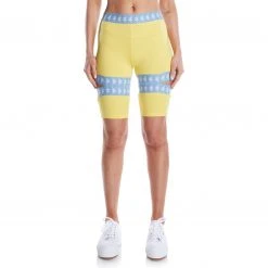 Kappa US 222 Banda Fuig 3 Bike Shorts - Yellow Light Blue