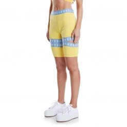 Kappa US 222 Banda Fuig 3 Bike Shorts - Yellow Light Blue