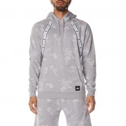 Kappa US Authentic Jpn Villafran Hoodie - Grey Men