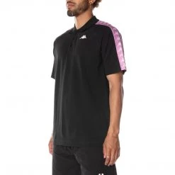 Kappa US 222 Banda Calsinz T-Shirt - Black Smoke Violet Men