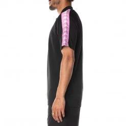 Kappa US 222 Banda Calsinz T-Shirt - Black Smoke Violet Men