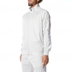 Kappa US 222 Banda Anniston Track Jacket - Grey White
