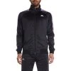 Kappa US Men 222 Banda Anniston Track Jacket - Black Smoke Violet