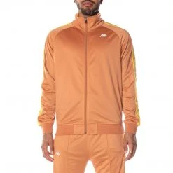 Kappa US 222 Banda Anniston Track Jacket - Brown Yellow Men