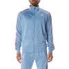 Kappa US 222 Banda Anniston Track Jacket - Light Blue Pink Men