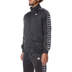 Kappa US 222 Banda Anniston Track Jacket - Black White Men