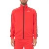 Kappa US Men 222 Banda Anniston Track Jacket - Red Black