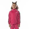 Kappa US Kids 222 Banda Anniston Track Jacket - Pink Black