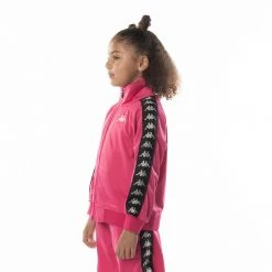 Kappa US Kids 222 Banda Anniston Track Jacket - Pink Black