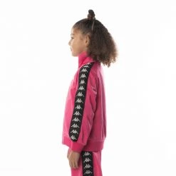 Kappa US Kids 222 Banda Anniston Track Jacket - Pink Black 8 Kappa US Kids 222 Banda Anniston Track Jacket - Pink Black