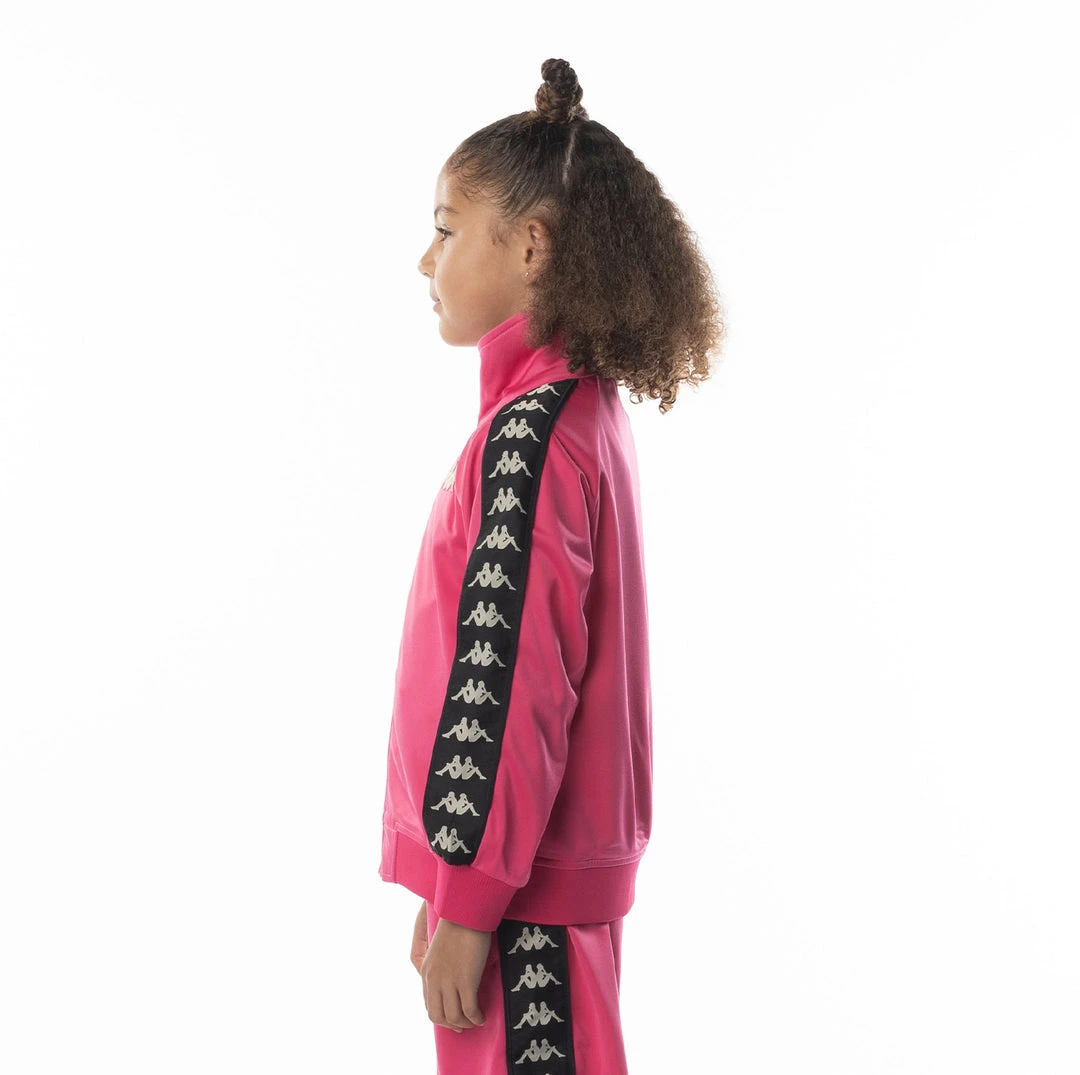 Kappa US Kids 222 Banda Anniston Track Jacket - Pink Black 5 Kappa US Kids 222 Banda Anniston Track Jacket - Pink Black