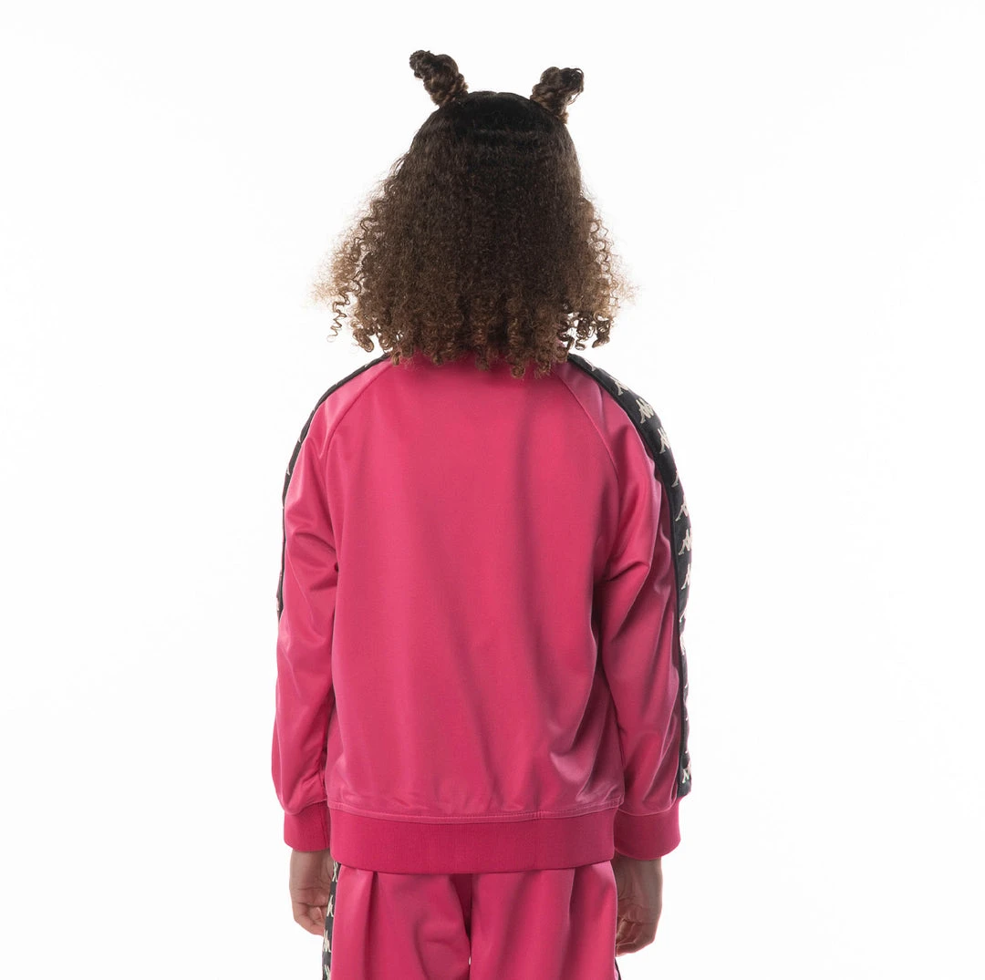 Kappa US Kids 222 Banda Anniston Track Jacket - Pink Black 6 Kappa US Kids 222 Banda Anniston Track Jacket - Pink Black