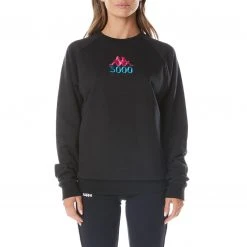 Kappa US Authentic Gumball Grisa Crewneck - Black