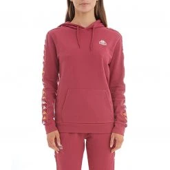 Kappa US Women 222 Banda Thebundaberg Hoodie - Burgundy