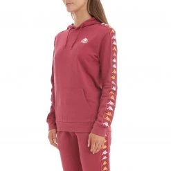 Kappa US Women 222 Banda Thebundaberg Hoodie - Burgundy