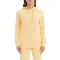 Kappa US Women 222 Banda Thebundaberg Hoodie - Light Yellow White