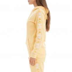 Kappa US Women 222 Banda Thebundaberg Hoodie - Light Yellow White