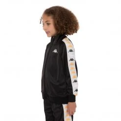 Kappa US Kids 222 Banda Dullo 2 Track Jacket - Black Smoke