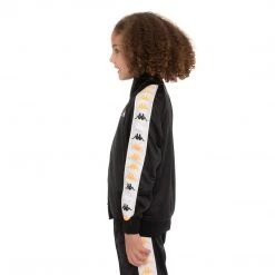 Kappa US Kids 222 Banda Dullo 2 Track Jacket - Black Smoke