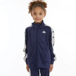 Kappa US Kids 222 Banda Dullo 2 Track Jacket - Navy