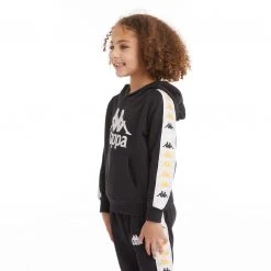 Kappa US Kids 222 Banda Hurtado 4 Hoodie - Black Smoke