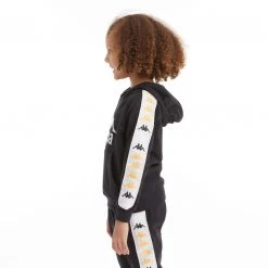 Kappa US Kids 222 Banda Hurtado 4 Hoodie - Black Smoke