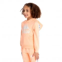 Kappa US Kids 222 Banda Hurtado 4 Hoodie - Peach