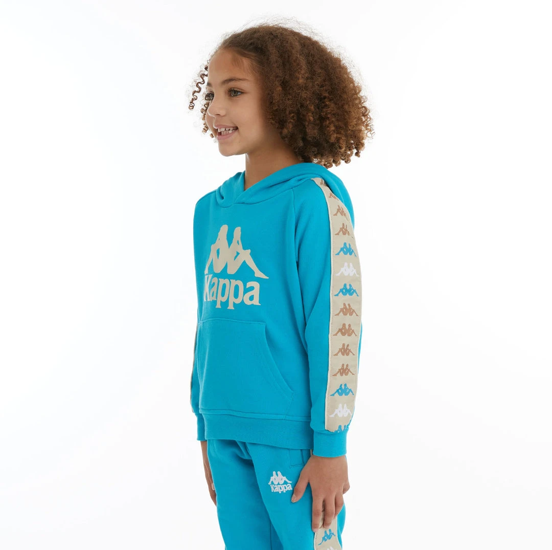 Kappa US Kids 222 Banda Hurtado 4 Hoodie - Dark Aqua 4 Kappa US Kids 222 Banda Hurtado 4 Hoodie - Dark Aqua
