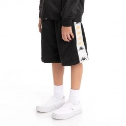Kappa US Kids 222 Banda Treadwellzin 2 Shorts - Black Smoke