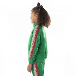Kappa US Logo Tape Dartem Track Jacket - Green Kids 8 Kappa US Logo Tape Dartem Track Jacket - Green Kids
