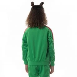 Kappa US Logo Tape Dartem Track Jacket - Green Kids 9 Kappa US Logo Tape Dartem Track Jacket - Green Kids