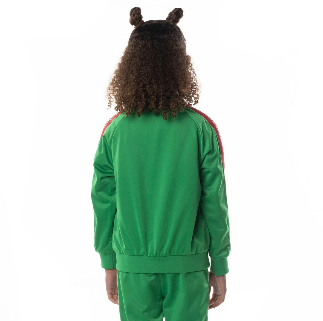 Kappa US Logo Tape Dartem Track Jacket - Green Kids 6 Kappa US Logo Tape Dartem Track Jacket - Green Kids