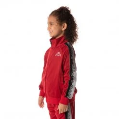 Kappa US Logo Tape Dartem Track Jacket - Red Kids