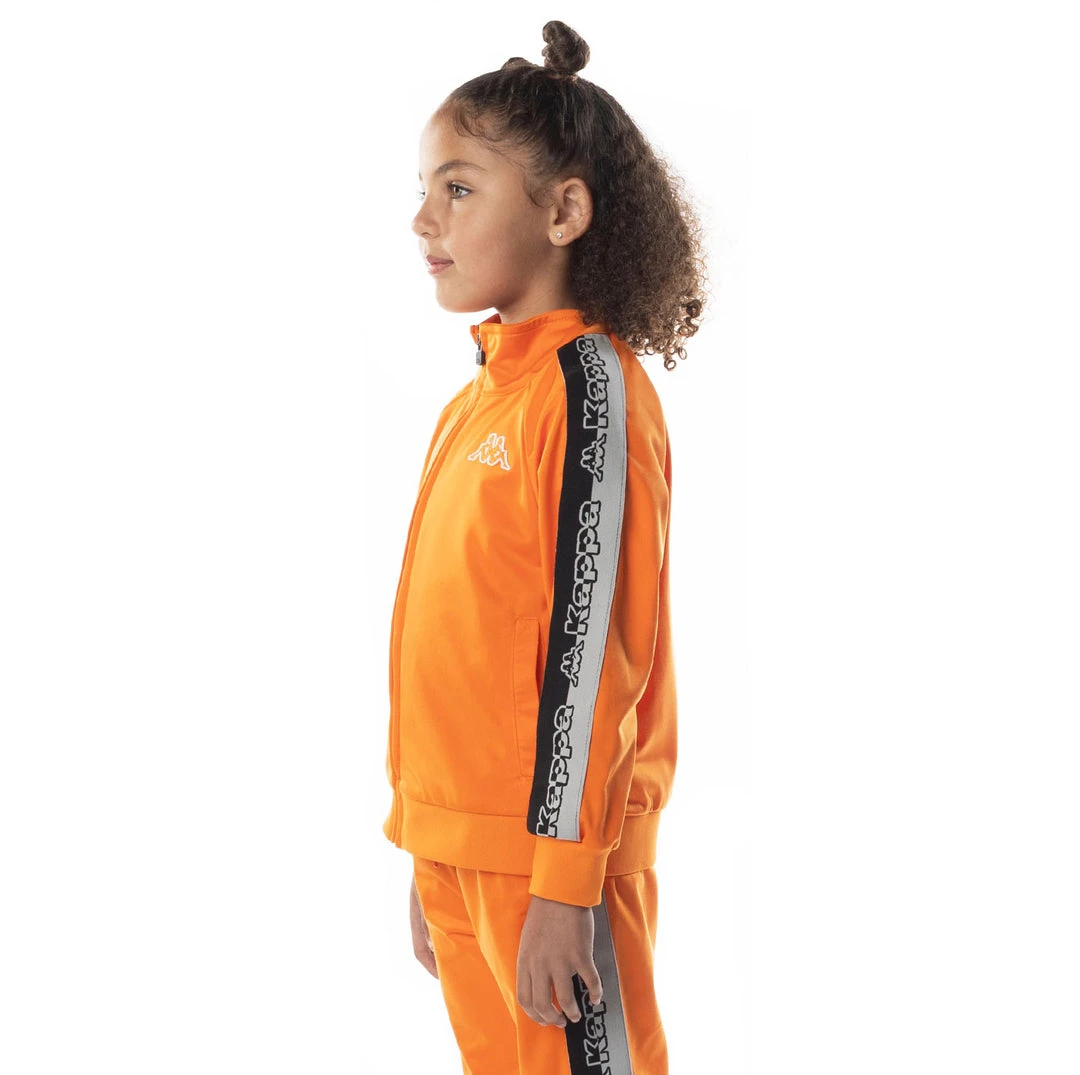 Kappa US Kids Logo Tape Dartem Track Jacket - Orange 4 Kappa US Kids Logo Tape Dartem Track Jacket - Orange