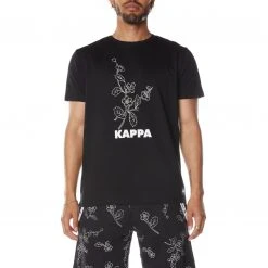 Kappa US Authentic Jpn Vitriol T-Shirt - Black Smoke