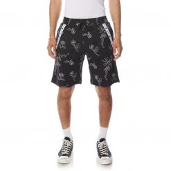 Kappa US Men Authentic Jpn Volos Shorts - Black Smoke