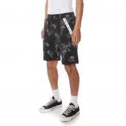 Kappa US Men Authentic Jpn Volos Shorts - Black Smoke