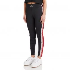Kappa US Women Logo Tape Desir Leggings - Black Smoke
