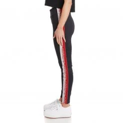 Kappa US Women Logo Tape Desir Leggings - Black Smoke