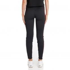 Kappa US Women Logo Tape Desir Leggings - Black Smoke