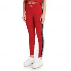 Kappa US Logo Tape Desir Leggings - Red