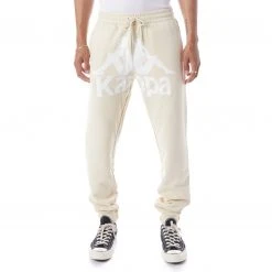 Kappa US Authentic Anvest Sweatpants - Beige White