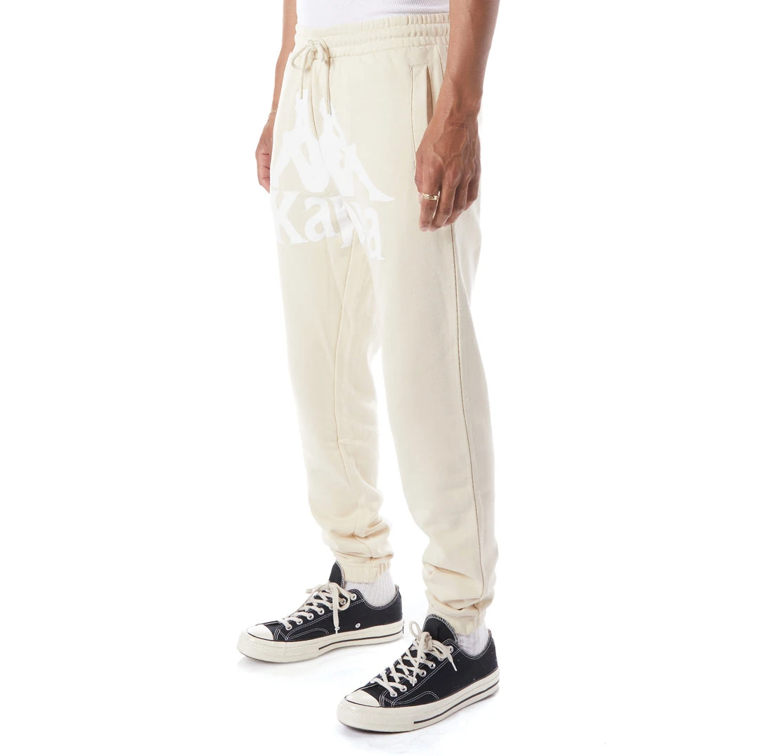 Kappa US Authentic Anvest Sweatpants - Beige White 4 Kappa US Authentic Anvest Sweatpants - Beige White