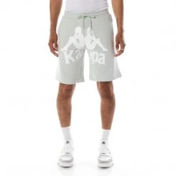 Kappa US Authentic Anjuan Shorts - Grey White Men