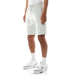Kappa US Authentic Anjuan Shorts - Grey White Men