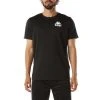 Kappa US Men Authentic Ables T-Shirt - Black Smoke White