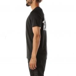 Kappa US Men Authentic Ables T-Shirt - Black Smoke White