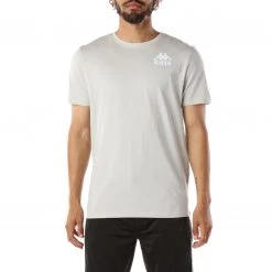 Kappa US Authentic Ables T-Shirt - Grey White Men
